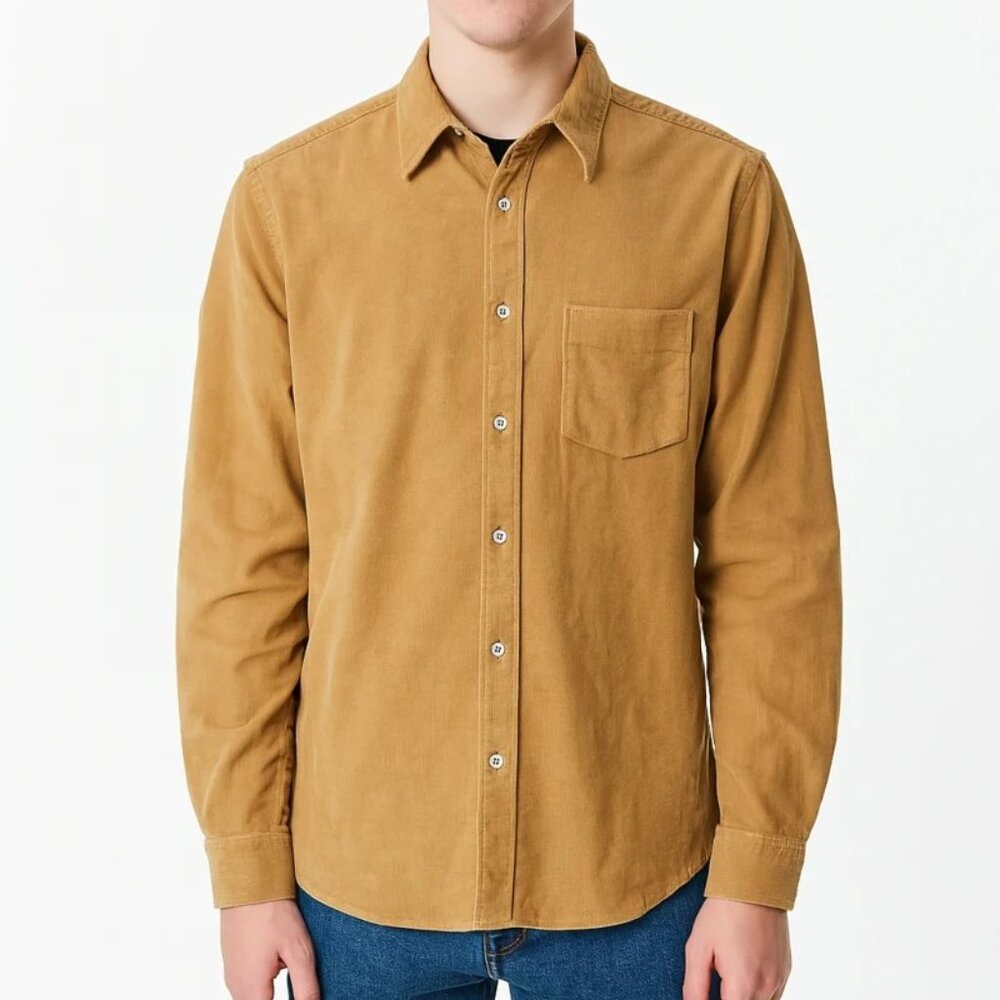 American Heritage Taupe Corduroy Overshirt
